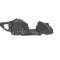 Carenaj roata Peugeot 2008 03.2013- , partea Fata Stanga, Material Polietilena, 9677639180