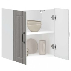 vidaXL Dulap de bucatarie &quot;Lucca&quot; din lemn prelucrat Sonoma gri 853823