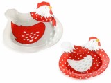 Cumpara ieftin Set 2 platouri sticla Gaina 24x22 cm, 20x18.5 cm