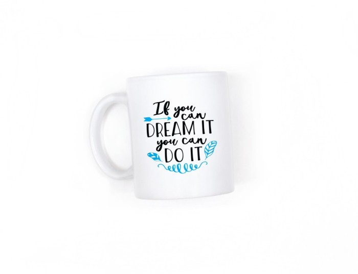 Cana alba personalizata cu mesaj motivational 2, INOVATIX&reg;. 330ml