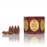 Cumpara ieftin Conuri parfumate Backflow - 40 Buc - Red Rose