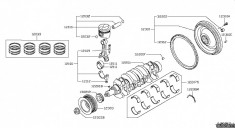 Volanta motor 3,0 DDTi Nissan NISSAN OE 12310-MB40A foto