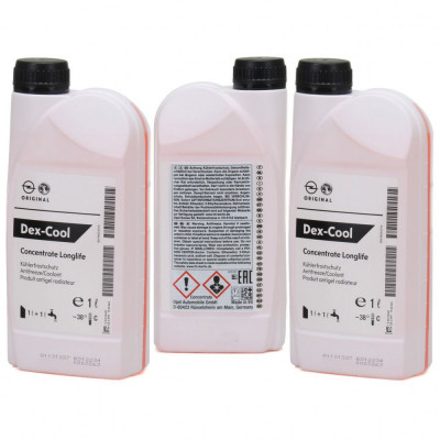 Set 3 Buc Antigel Concentrat Oe Opel Dex-Cool Concentrate Longlife G12 1L 1940663 foto