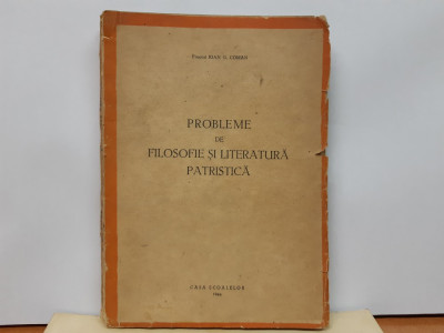 Coman, Filosofie si literatura patristica, Bucuresti, 1944 foto