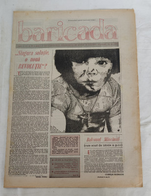 Ziarul BARICADA (21 februarie 1990) Anul I nr. 6 foto