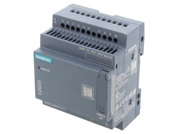 Releu programabil 10A, 8 intrări