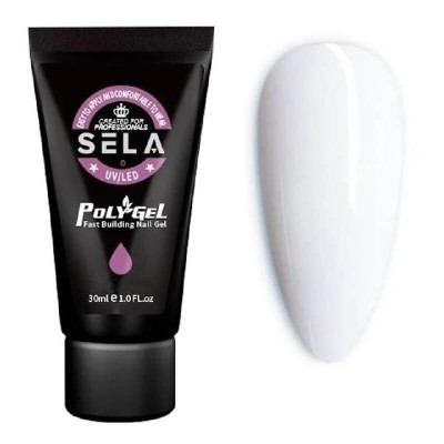 Polygel fast building unghii 30ml, No.02 Alb foto
