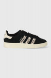 adidas Originals sneakers din piele &icirc;ntoarsă Campus 00s culoarea negru ID7039