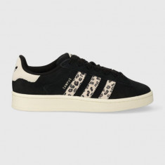 adidas Originals sneakers din piele întoarsă Campus 00s culoarea negru ID7039