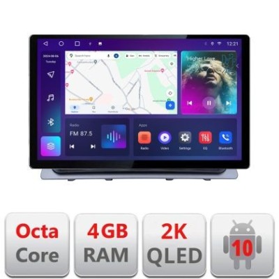 Navigatie Honda CR-V 2023- Qled 2K Octa Core 4+64 LTE 4G DSP Wifi 5Ghz android auto carplay radio gps internet kit-crv2023+EDT-E413-2K+kit-10-9 CarSto foto