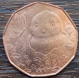 (S) MONEDA AUSTRIA - 5 EURO 2021, MONEDA DE PASTE 2021 (PUISOR IN OU), CUPRU, Europa, Cupru (arama)