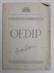 OEDIP de GEORGE ENESCU , TRAGEDIE LIRICA IN 4 ACTE , CAIET PROGRAM , 1962 foto