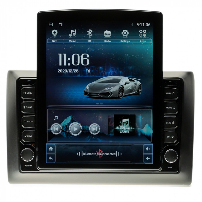 Navigatie Fiat Stilo 2001-2007 AUTONAV ECO Android GPS Dedicata, Model XPERT Memorie 16GB Stocare, 1GB DDR3 RAM, Butoane Si Volum Fizice, Display Vert
