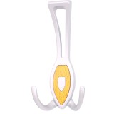 Cumpara ieftin Cuier din aluminiu, 3 agatatori, fag