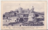 Bnk cp Monaco - Palatul princiar si Monumentul comemorativ - uzata, Necirculata, Printata