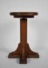 Scaun ajustabil / rotativ din lemn pentru pian - Biedermeier - secol XIX