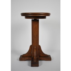 Scaun ajustabil / rotativ din lemn pentru pian - Biedermeier - secol XIX