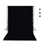 Cumpara ieftin Panza fundal foto studio,din bumbac,dimensiuni 300x400 cm - Negru, Dactylion