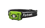 Lanterna LED frontala reincarcabila FOTON Sport HL5638, cu senzor de miscare, LED 5W+LED COB, 300 lm, Acumulator Litiu-Polimer 3.7V 1800mAh,
