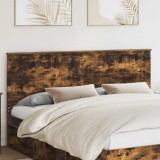 vidaXL Tăblie cap cu headboard Stejar fumuriu 180 cm Lemn compozit 887731
