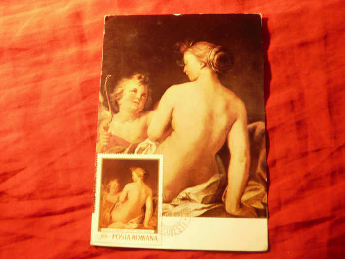 Maxima Pictura Scoala Flamanda - Venus si Amor - Muzeul de Arta RSR