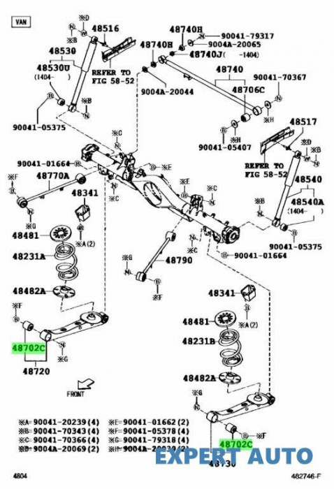 Bucsa brat Toyota TOWN ACE bus (1982-1991)[CR3_, CR2_]