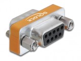 Adaptor Null Modem D-Sub 9 pini T - M, Delock 65255