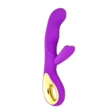 Vibrator Rabbit Gloria 10 Moduri Vibratii Mov Silicon USB Passion Labs