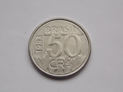 50 CRUZEIROS 1993 BRAZILIA-AUNC foto