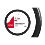 Husa volan negru + carbon lacuit SWC-18-M (37-39cm) FAVLine Selection, Amio