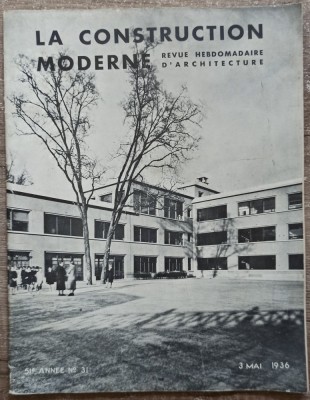 Revista de arhitectura La construction moderne, 3 mai 1936 foto