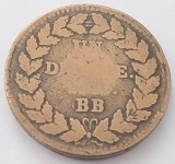 Franta, 1 Decime 1815 , Louis XVIII