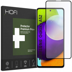 Folie Protectie Ecran HOFI Samsung Galaxy A52 5G / Samsung Galaxy A52 A525, Sticla securizata, Full Face, Full Glue, PRO+, Neagra