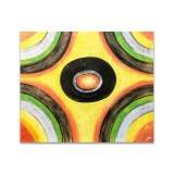 Tablou pictat manual abstract, Caleidoscop, 60x50cm ulei pe panza, gata de expus pe perete