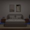 vidaXL Noptiere cu lumini LED, 2 buc., stejar maro, lemn prelucrat 836748