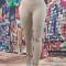 A793-155 Colanti casual cu talie inalta din material reiat elastic