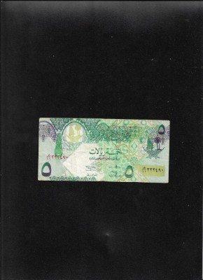 Qatar 5 riyals 2003 uzata foto