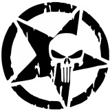 Cumpara ieftin Sticker Skull Dead Star
