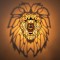 Aplica De Perete Lion, Negru