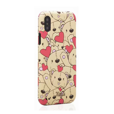 Husa Plastic Full Cover Kutis Bear KH-14 pentru Apple iPhone X / Apple iPhone XS, Multicolor foto