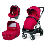 Sistem carucior 3 in 1 pentru copii Veloce Primo Viaggio SL, Red Shine, Peg Perego