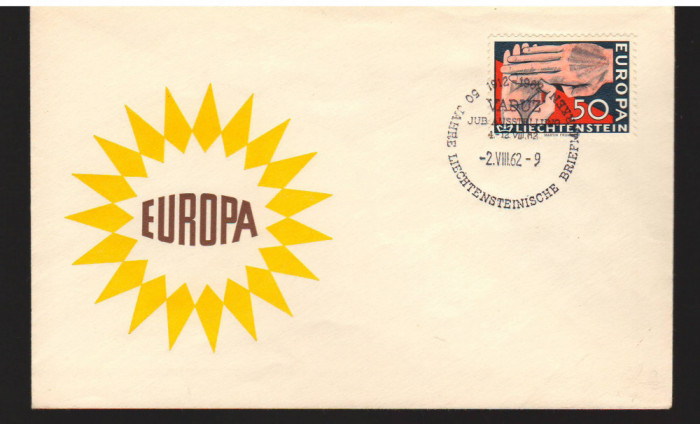 CPIB17033 INTREG POSTAL - LIECHTENSTEIN. EUROPA ,1962