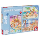 Puzzle LIN2236 - 3x48, Gang of Pirates, Schmidt