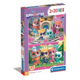 Puzzle Clementoni, Disney Junior, Super Kitties 2 x 20 piese