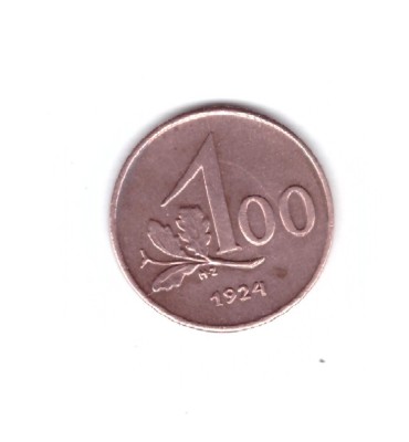 Moneda Austria 100 kronen/coroane 1924, stare foarte buna, curata foto