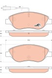 TRW GDB1855 COTEC set placute frana,frana disc
