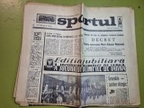 Ziarul sportul 7 februarie 1968 - editia jubiliara a jocurilor olimpice de iarna grenoble,articol echipa de fotbal steaua bucuresti