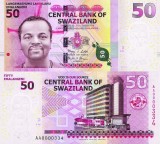 SWAZILAND █ bancnota █ 50 Emalangeni █ 2010 █ P-38a █ Serie AA █ UNC █ necirculata
