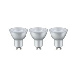 Set de 3 becuri GU10/Bi-Pin Schaefer, LED, metal/plastic, alb, 5,5 cm