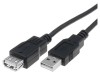 Cablu USB 2.0 A-A 5m Negru, Digitus